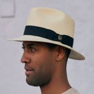 Goorin Bros Panama Hat Straw Fedora Ribbon